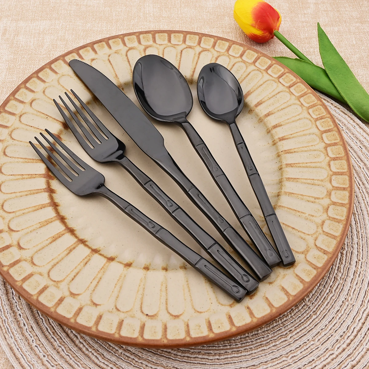 5-teiliges Besteckset aus Mess – Bamboo Cutlery Bewertung und Preis