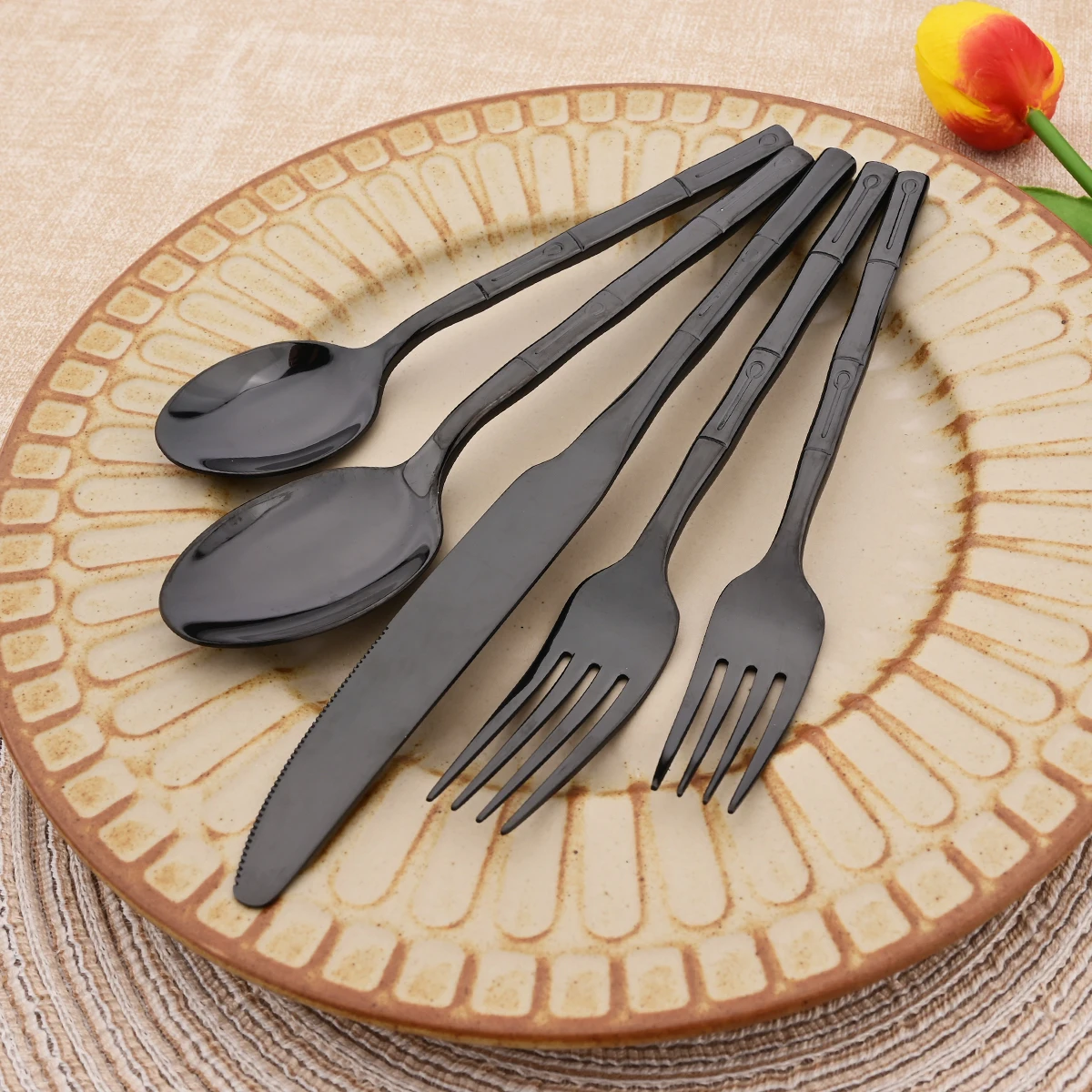 5-teiliges Besteckset aus Mess – Bamboo Cutlery Bewertung und Preis