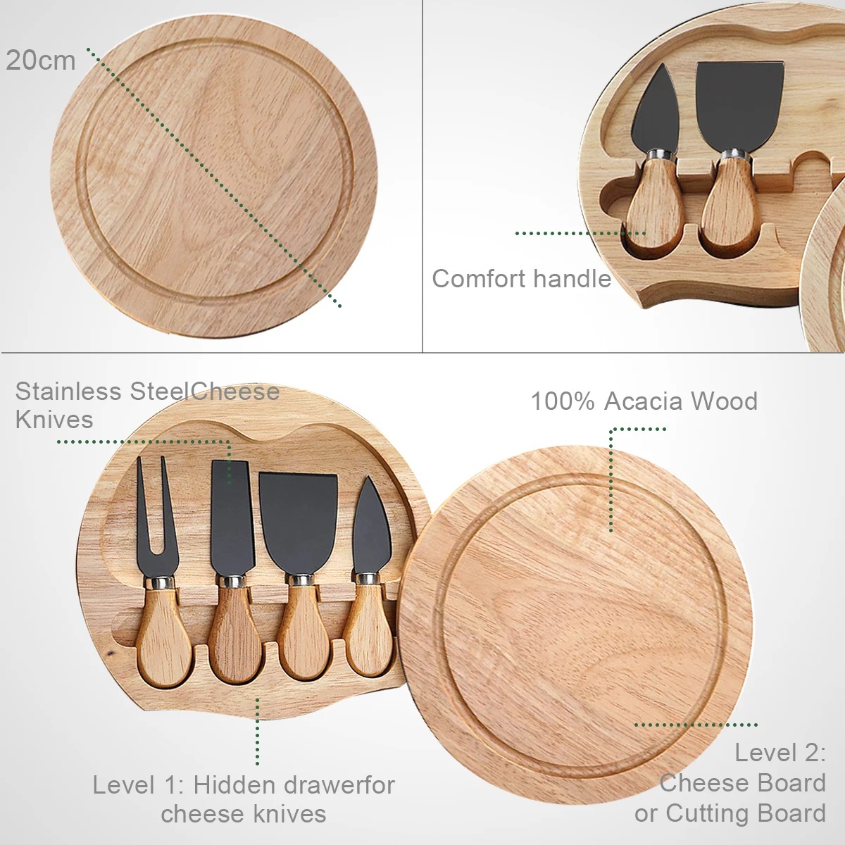 Käsemesser-Set für Charcuterie – Bamboo Cutlery Bewertung und Preis