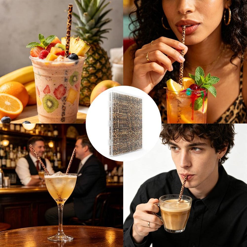 Trendige Trinkhalme mit Leopar – Reusable Straw Bewertung und Preis