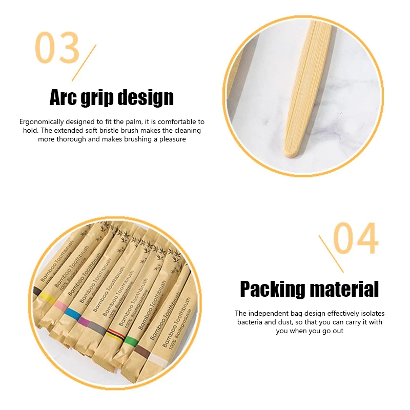 Bambus-Zahnbürsten, 100 Stück, – Bamboo Toothbrush Bewertung und Preis