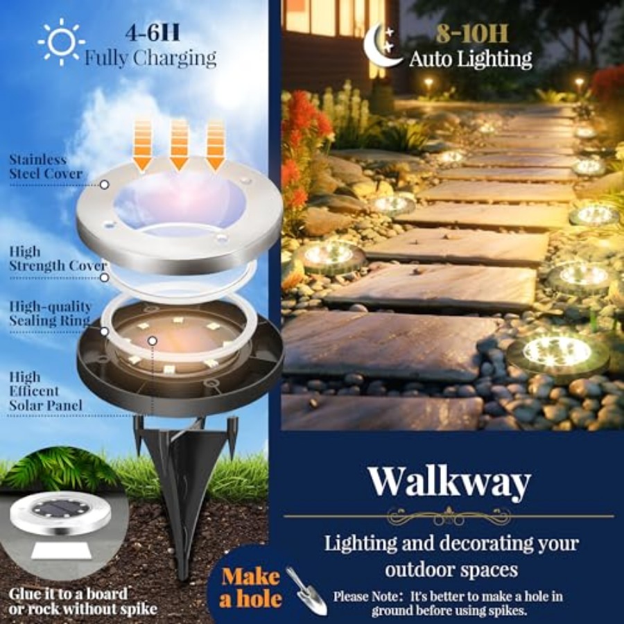 Solar-Bodenleuchten, Solar-Auß – Solar Garden Light Bewertung und Preis