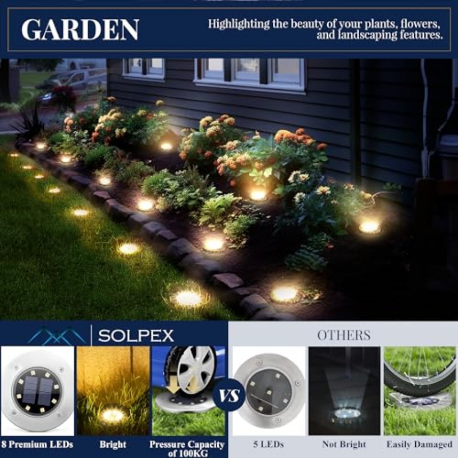 Solar-Bodenleuchten, Solar-Auß – Solar Garden Light Bewertung und Preis